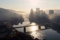 Pittsburgh morning. generated by AI