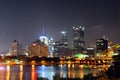Pittsburgh At Night Royalty Free Stock Photo