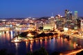 Pittsburgh by night Royalty Free Stock Photo