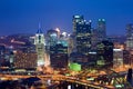 Pittsburgh at night Royalty Free Stock Photo