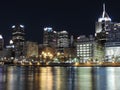 Downtown Pittsburgh Pennsylvania Skyline Night Royalty Free Stock Photo