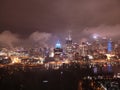 Pittsburgh night sky Royalty Free Stock Photo