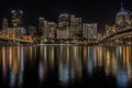 Pittsburgh Night Skyline Royalty Free Stock Photo
