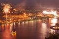 Pittsburgh North Shore at night Royalty Free Stock Photo