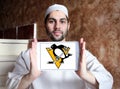 Pittsburgh Penguins ice hockey team logo Royalty Free Stock Photo