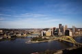 View of Downtown Pittsburgh, Pennsylvania from the Duquesne Incline