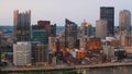Pittsburgh, Pennsylvania city center at dusk Royalty Free Stock Photo