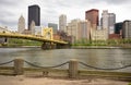 Pittsburgh Pennsylvania Downtown City Skyline Allegeny River Royalty Free Stock Photo