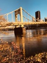 PITTSBURGH - Pittsburgh, Pennsylvania has several classic yellow bridges - PENNSYLVANIA