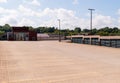 Pittsburgh, Pennsylvania, USA 8/23/20 An empty rooftop parking lot in the Shadyside neighborhood