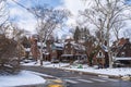 Pittsburgh, Pennsylvania, USA February 17, 2024 A street scene in the Point Breeze neighborhood Royalty Free Stock Photo