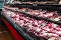 Pittsburgh, Pennsylvania, USA January 28, 2023 Fresh meat in a display case in a store Royalty Free Stock Photo
