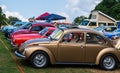 A line of Volkswagens on display at a car show in Pittsburgh, Pennsylvania, USA