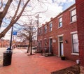 Pittsburgh, Pennsylvania, USA March 6, 2021 Buildings along Western Avenue in the Allegheny West neighborhood