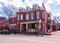 Pittsburgh, Pennsylvania, USA March 6, 2021 An old house on Western Avenue in the Allegheny West neighborhood that`s been converte