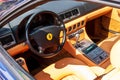 Pittsburgh, Pennsylvania, USA 7/21/2019 The Pittsburgh Vintage Gran Prix, interior of a Ferrari 456GT on display