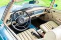 Pittsburgh, Pennsylvania, USA 7/21/2019 The Pittsburgh Vintage Gran Prix, interior of a 1970 Mercedes Benz convertible Royalty Free Stock Photo