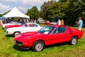 Pittsburgh, Pennsylvania, USA 7/21/2019 The Pittsburgh Vintage Gran Prix, several Alfa Romeo cars lined up