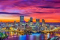 Pittsburgh, Pennsylvania, USA Skyline Royalty Free Stock Photo