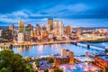 Pittsburgh, Pennsylvania, USA Skyline Royalty Free Stock Photo