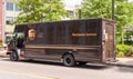 Pittsburgh, Pennsylvania, USA 7/13/20 A UPS, United Parcel Service truck parked on the street