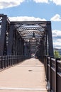 Pittsburgh, Pennsylvania, USA 8/30/20 The walking lane on the Hot Metal Bridge which spans over the Monongahela River