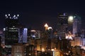 Pittsburgh's skyline at night Royalty Free Stock Photo