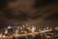 Pittsburgh's skyline at night Royalty Free Stock Photo