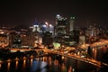 Pittsburgh's skyline at Night Royalty Free Stock Photo