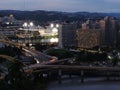 Pittsburgh skyline at dusk Royalty Free Stock Photo