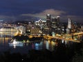 Pittsburgh skyline at dusk Royalty Free Stock Photo