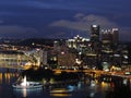 Pittsburgh skyline at dusk Royalty Free Stock Photo