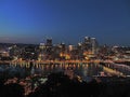 Pittsburgh Skyline at Dusk Royalty Free Stock Photo