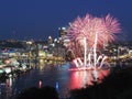 Pittsburgh Skyline at Dusk Royalty Free Stock Photo