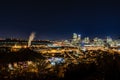 Pittsburgh Skyline at Night Royalty Free Stock Photo