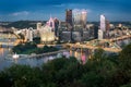 Pittsburgh skyline by night