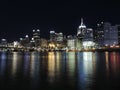 Pittsburgh skyline at Night from PNC Park Royalty Free Stock Photo