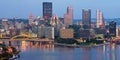 Pittsburgh skyline panorama.