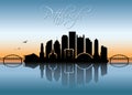 Pittsburgh skyline - Pennsylvania - vector illustration Royalty Free Stock Photo