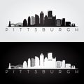 Pittsburgh skyline silhouette