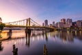 The Pittsburgh skyline at sunrise Royalty Free Stock Photo