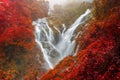 PiTuGro waterfall is often called the Heart shaped waterfalls Umphang,Thailand