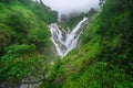 PiTuGro waterfall is often called the Heart shaped waterfalls Umphang,Thailand Royalty Free Stock Photo