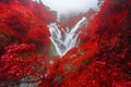 PiTuGro waterfall is often called the Heart shaped waterfalls Umphang,Thailand