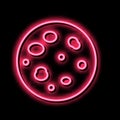 pityriasis rosea skin disease neon glow icon illustration