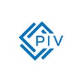 PIV letter logo design on white background. PIV creative circle letter logo concept. PIV letter design.PIV letter logo design on Royalty Free Stock Photo