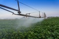 Pivoting irrigation system Royalty Free Stock Photo