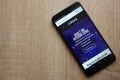 Pivx cryptocurrency website displayed on Huawei Y6 2018 smartphone