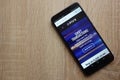 Pivx cryptocurrency website displayed on Huawei Y6 2018 smartphone