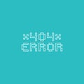 Pixel style 404 error page background. Vector illustration